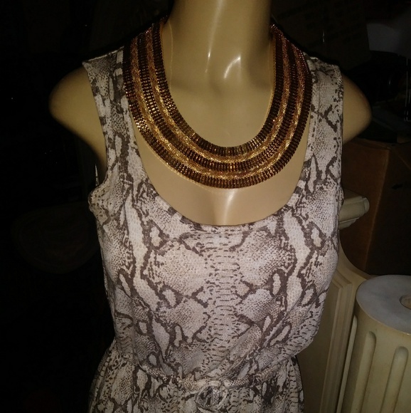 H&M Snake print sleeveless dress - Picture 2 of 5